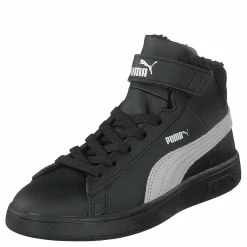 Barn Puma Smash V2 Mid L Fur Ps Black-whisper White