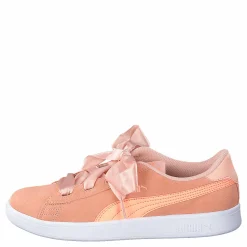 Barn Puma Smash V2 Ribbon Jr Peach Bud-bright Peach