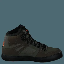 DC Shoes Pure High-top Wc Wnt Dusty Olive/orange