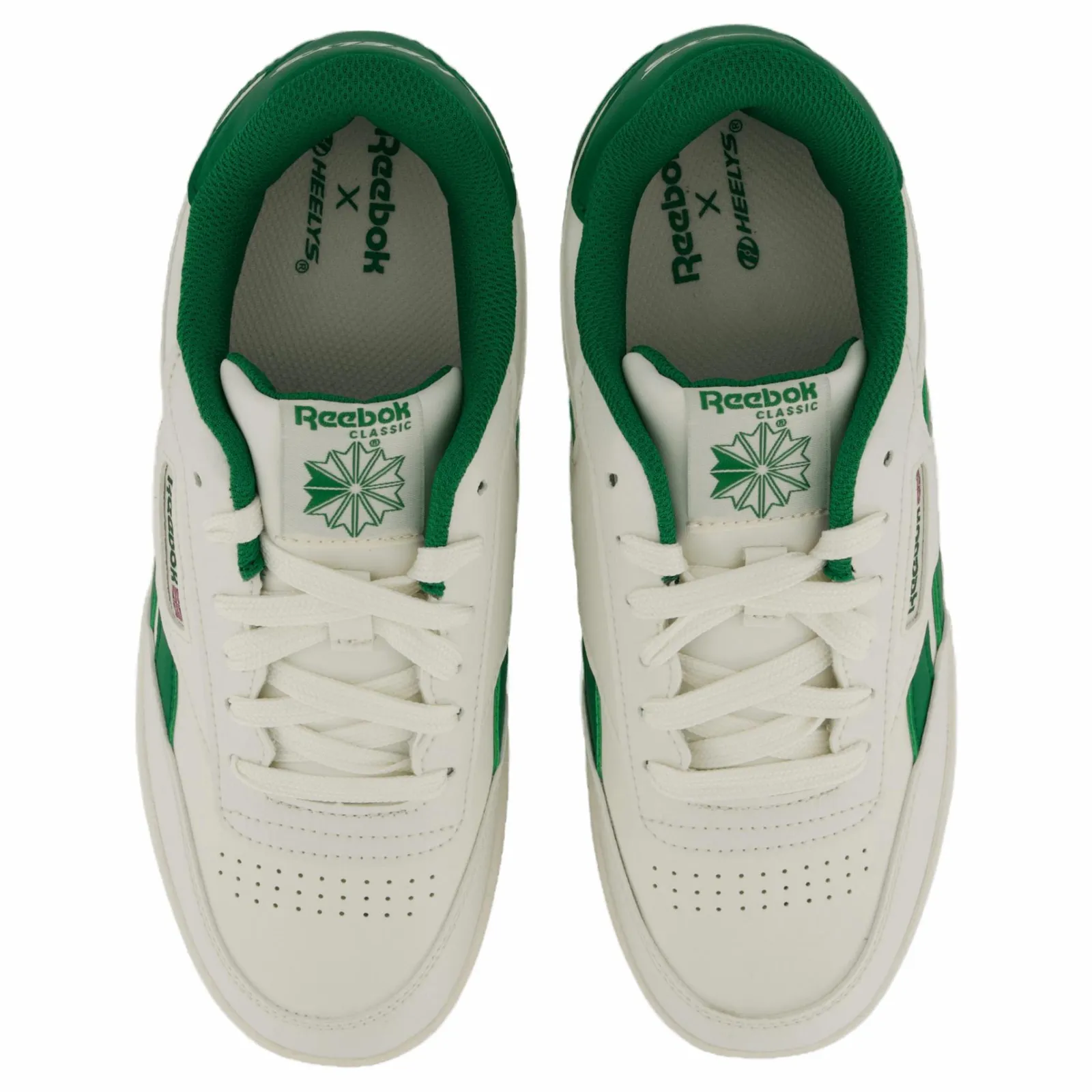 Barn Heelys Reebok Club C Pu Cream/green