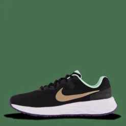 Barn Nike Revolution 6 GS Big kids Black/mtlc Red Bronze-mint Foa