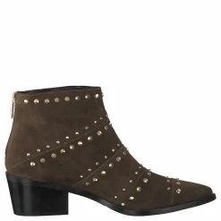 A Pair Rivet Flat Boot Softy Olivia, Rivets Oro