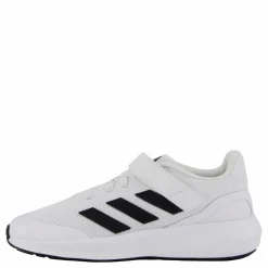 Barn adidas RunFalcon 3.0 Elastic Lace Top Strap Shoes Cloud White / Core Black / Cloud White