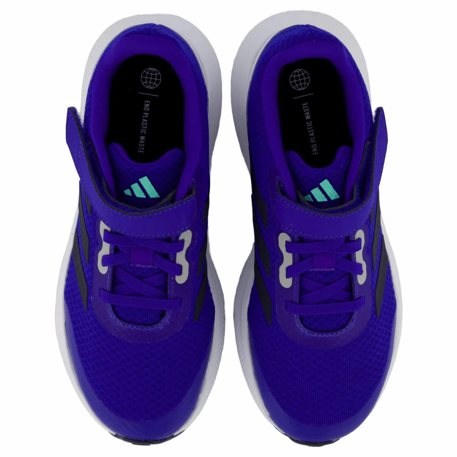 Barn adidas RunFalcon 3.0 Elastic Lace Top Strap Shoes Lucid Blue / Legend Ink / Cloud White