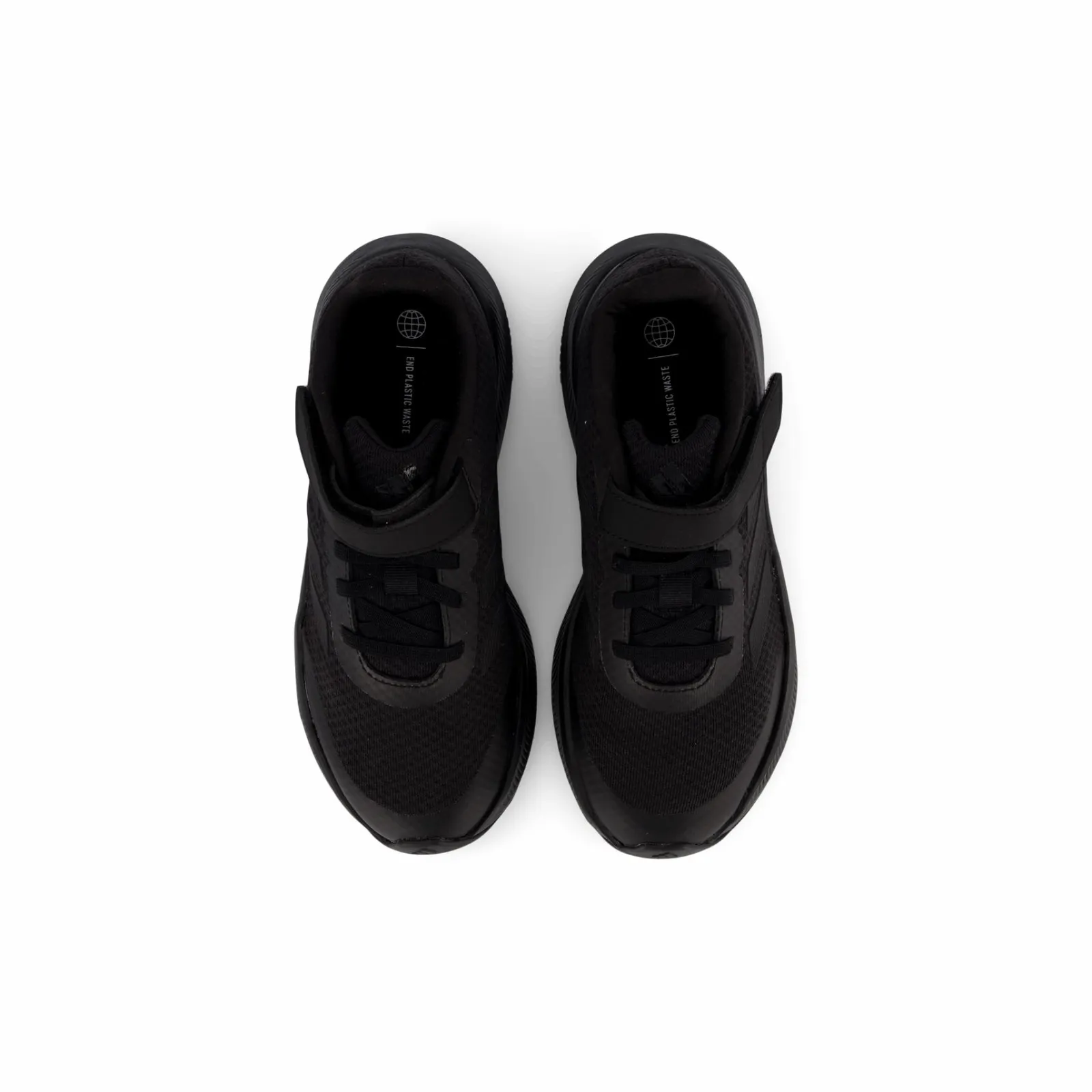 Barn adidas RunFalcon 3.0 Elastic Lace Top Strap Shoes Core Black / Core Black / Core Black