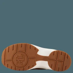 Lauren Ralph Lauren Rylee Suede & Leather High-Top Sneaker Whiskey/Deep Saddle Tan