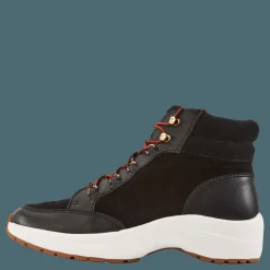 Lauren Ralph Lauren Rylee Suede & Leather High-Top Sneaker Black/Black