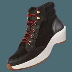 Lauren Ralph Lauren Rylee Suede & Leather High-Top Sneaker Black/Black
