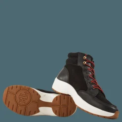 Lauren Ralph Lauren Rylee Suede & Leather High-Top Sneaker Black/Black