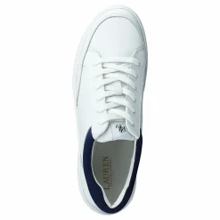 Lauren Ralph Lauren Sft Sprt Clf/suede-hailey-sk-l Snow White/french Navy