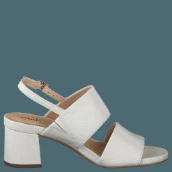 Clarks Sheer55 Sling White Snake