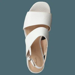 Clarks Sheer55 Sling White Snake