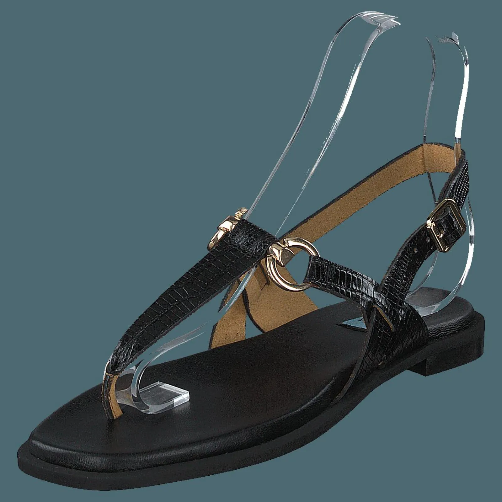 A Pair Simpel String Sandal Black