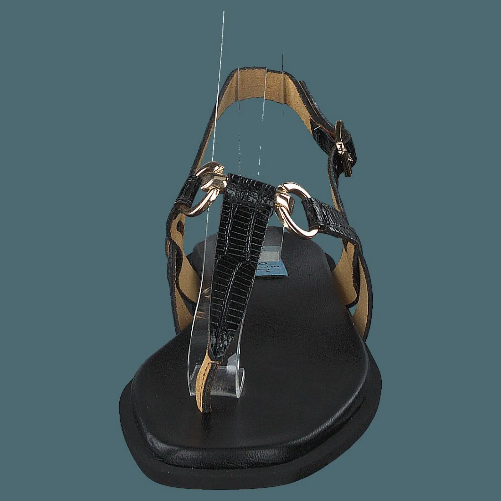 A Pair Simpel String Sandal Black