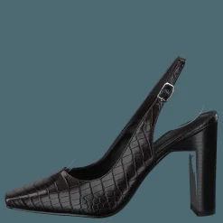NA-KD Snake Squared Pumps Brown Reptile