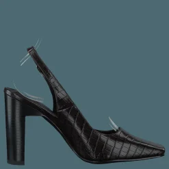 NA-KD Snake Squared Pumps Brown Reptile