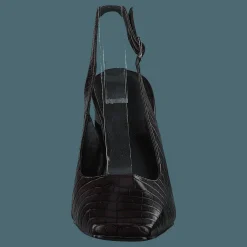 NA-KD Snake Squared Pumps Brown Reptile