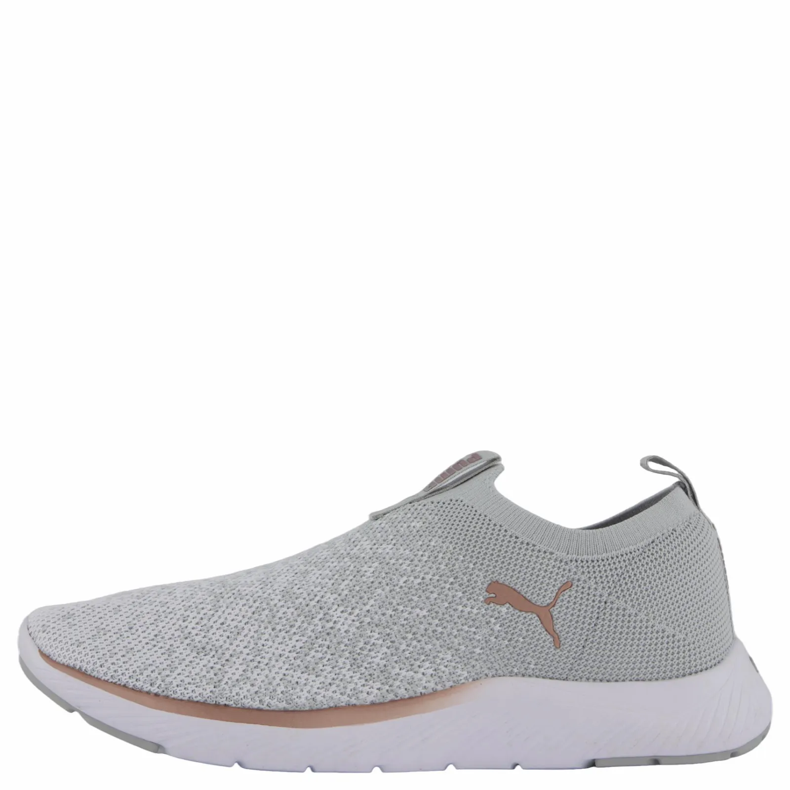 Puma Softride Remi Slip-on Knit Wn Ash Gray- White-rose Gold