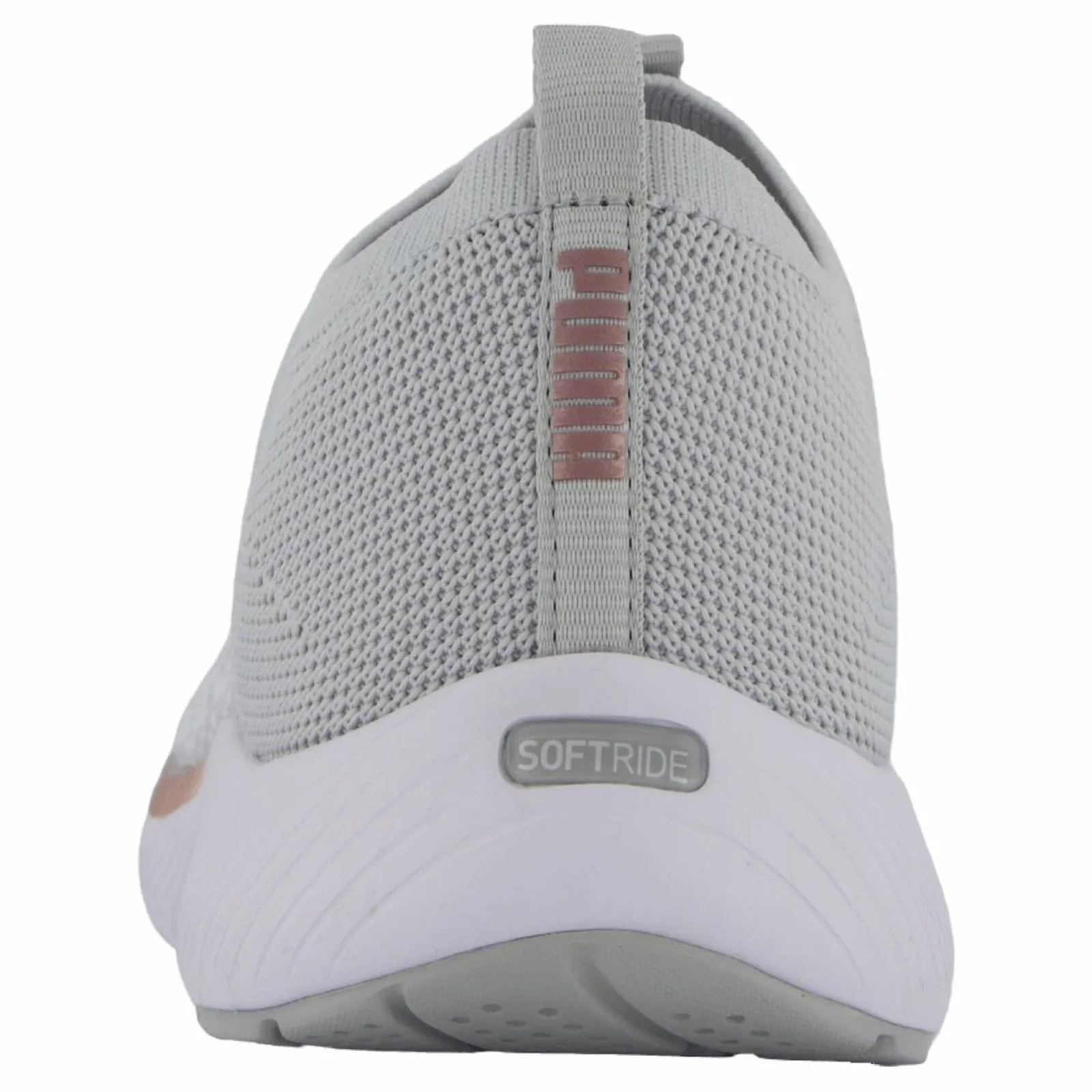 Puma Softride Remi Slip-on Knit Wn Ash Gray- White-rose Gold