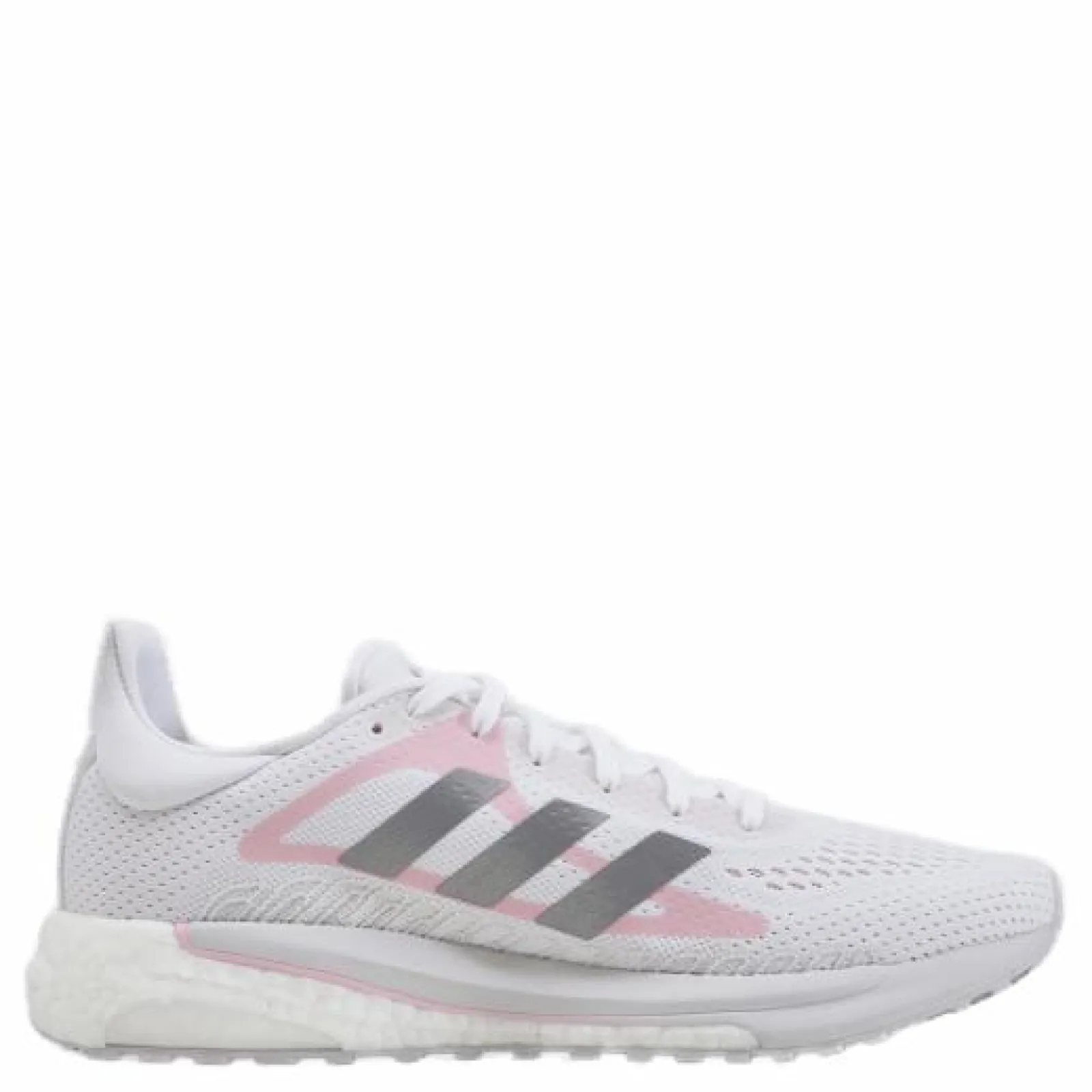 adidas SolarGlide Shoes Cloud White / Silver Metallic / Fresh Candy