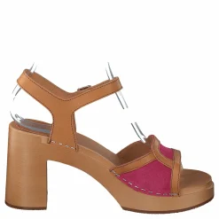Swedish Hasbeens Sophisticated Sandal Bouganville/suede