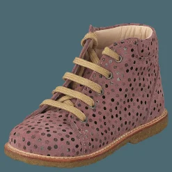 Barn Angulus Starter Boot With Laces Rose Dot