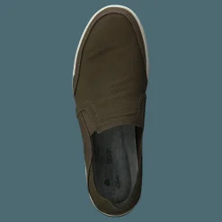 Clarks Step Isle Row Khaki Green Canvas