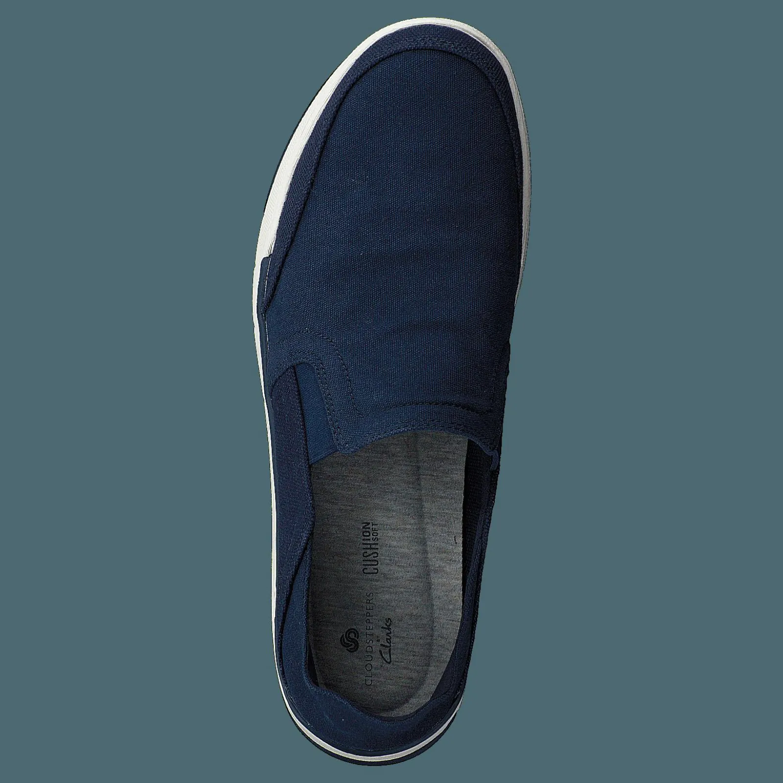 Clarks Step Isle Row Navy Canvas