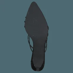 NA-KD Strappy Pointy Sandals Black