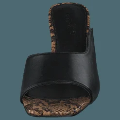 NA-KD Style Two Tonad Mules Black Snake