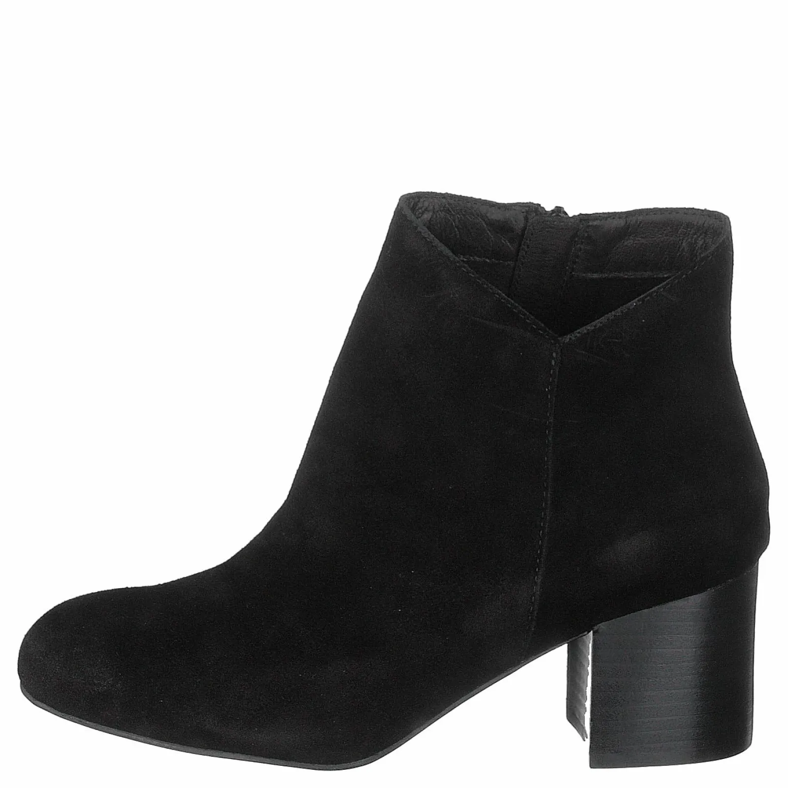 Bianco Suede V-cut Boot Jas18 Black
