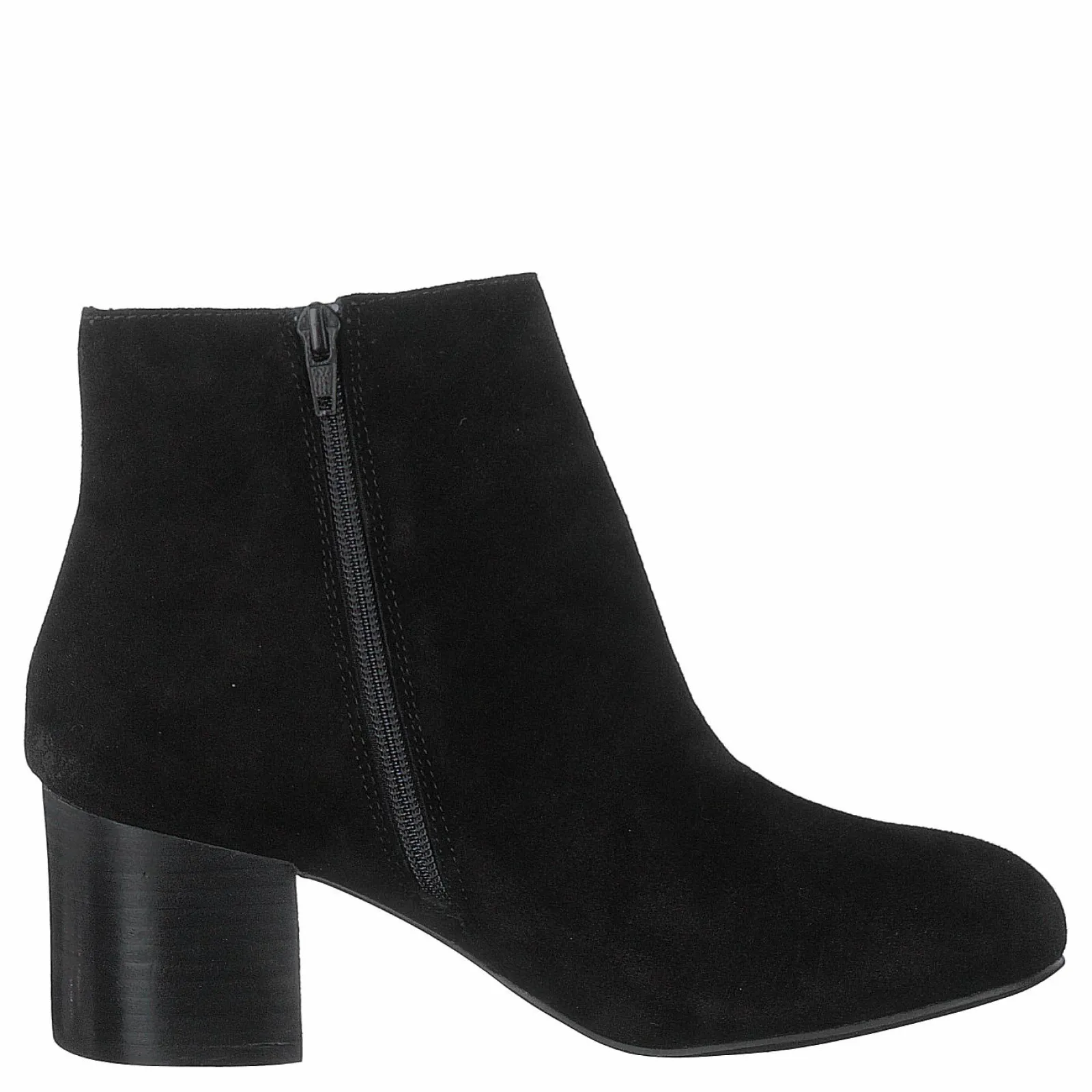 Bianco Suede V-cut Boot Jas18 Black