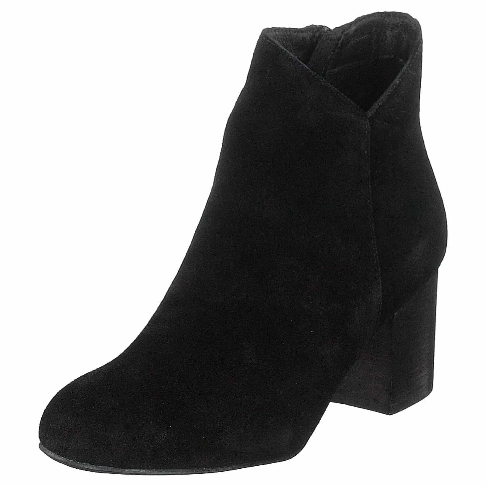 Bianco Suede V-cut Boot Jas18 Black