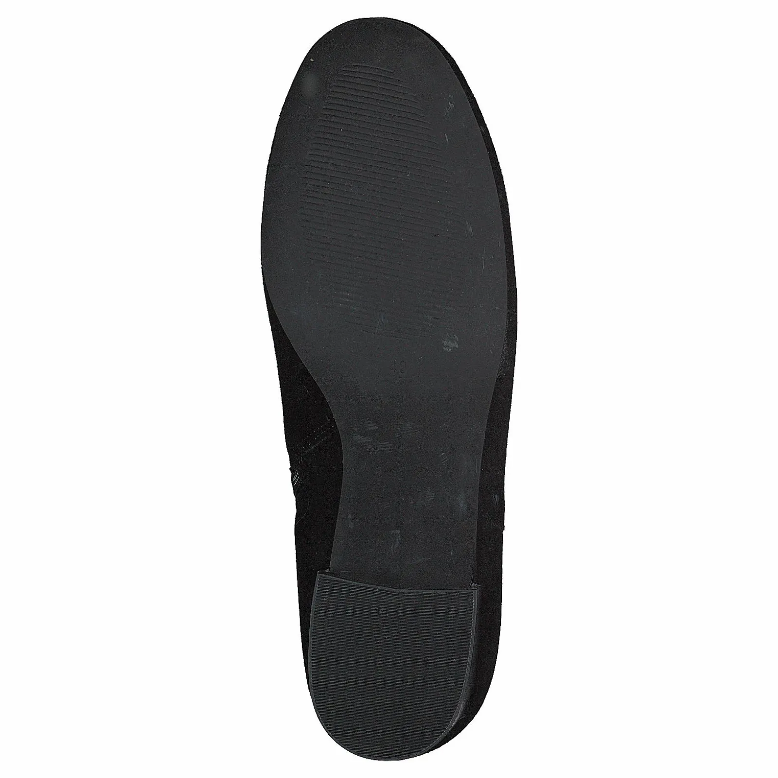 Bianco Suede V-cut Boot Jas18 Black