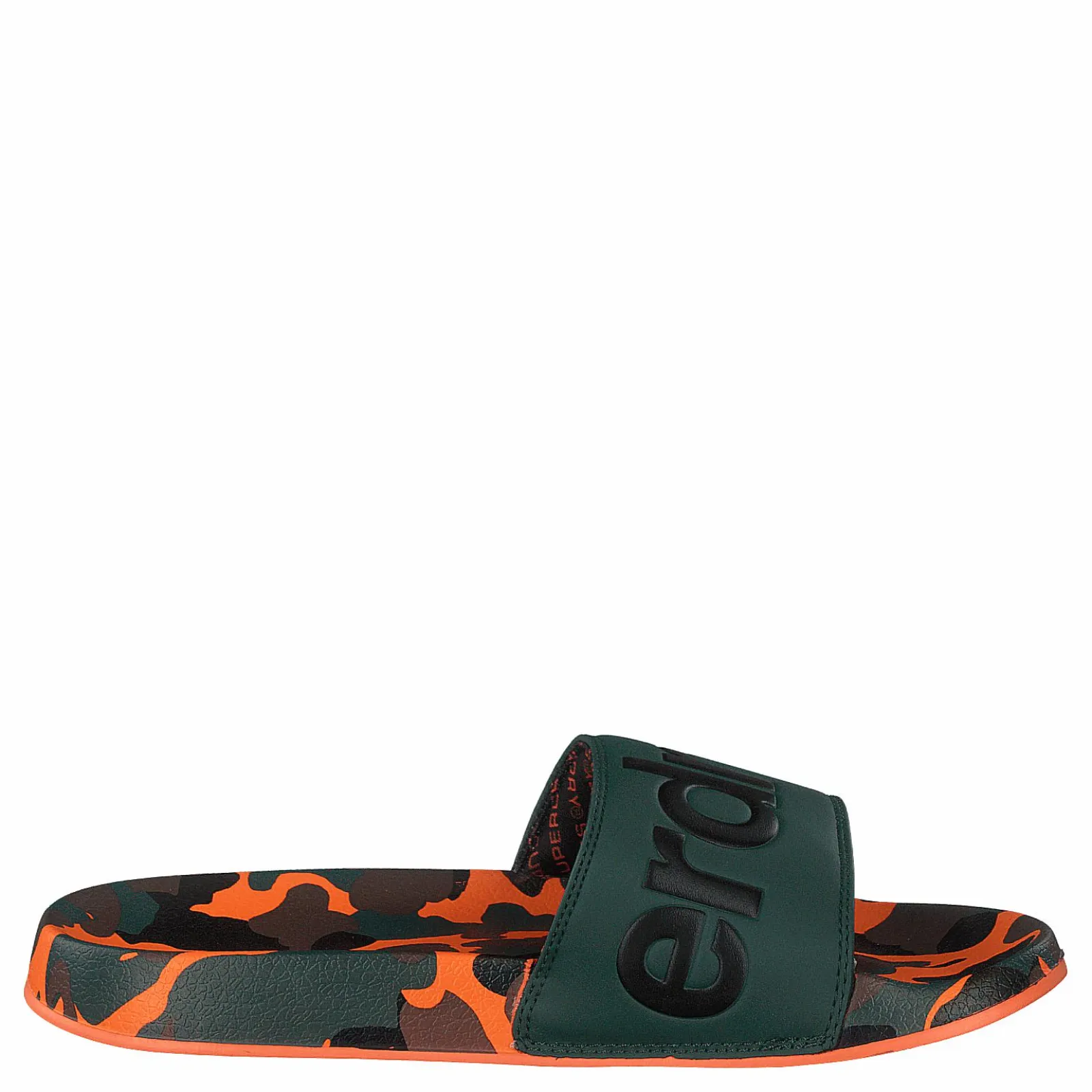 Superdry Aop Beach Slide Khaki/black/orange