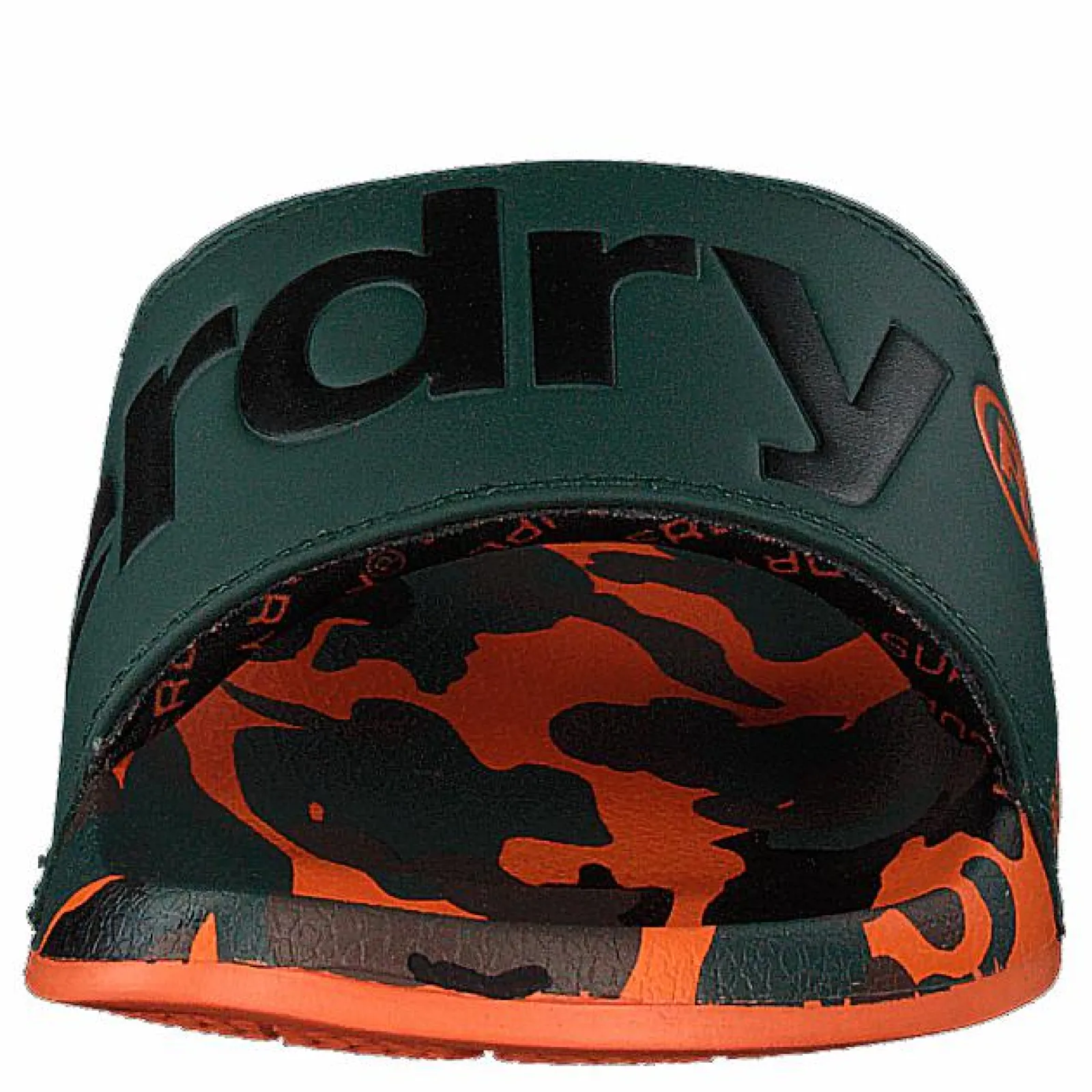 Superdry Aop Beach Slide Khaki/black/orange