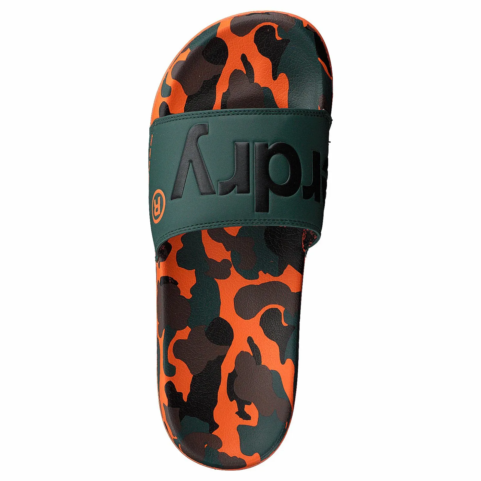 Superdry Aop Beach Slide Khaki/black/orange