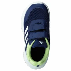 Barn adidas Tensaur Run Shoes Dark Blue / Core White / Pulse Lime