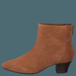 Clarks Teresa Boot Dark Tan Suede