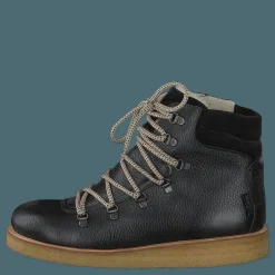 Barn Angulus Tex-boot With Laces And Zipper Black