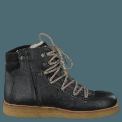 Barn Angulus Tex-boot With Laces And Zipper Black