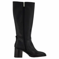 Tommy Hilfiger Th Chain Leather Long Boot Black