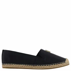 Tommy Hilfiger Th Logo Leather Espadrille Black