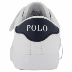Barn Ralph Lauren Junior Theron V Ps White Smooth Pu/navy W/ Navy P
