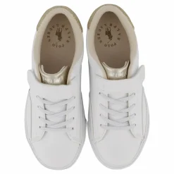 Barn Ralph Lauren Junior Theron V Ps White Smooth Pu/gold Metallick