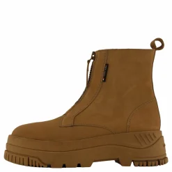 Tommy Hilfiger Tjw Zip Up Flatform Nubuck Bo Light Sepia Brown