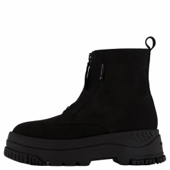 Tommy Hilfiger Tjw Zip Up Flatform Nubuck Bo Black