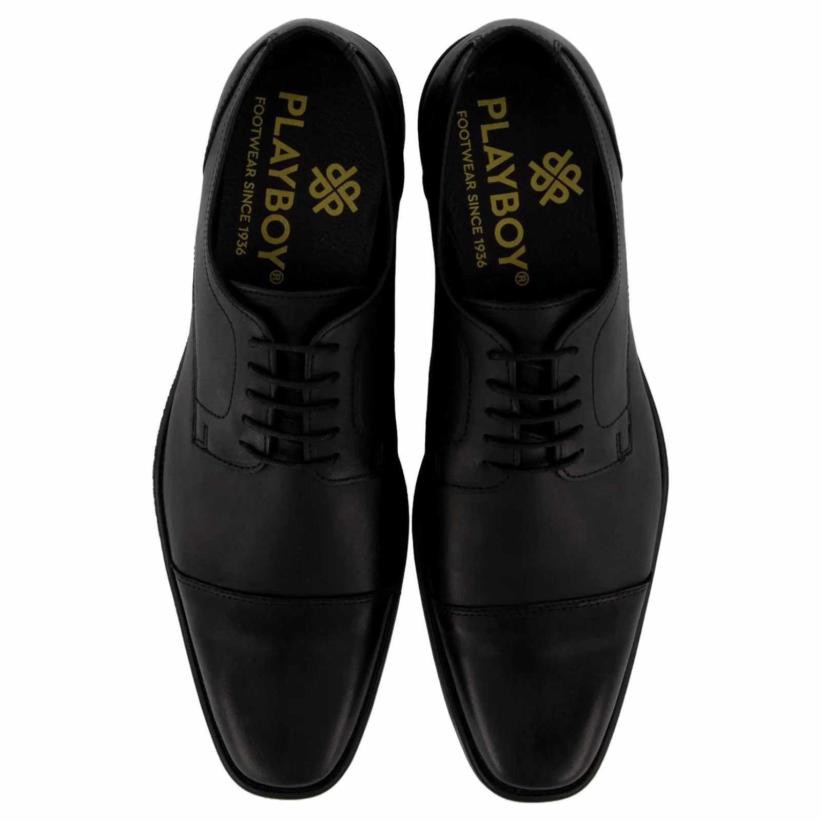 Playboy Footwear Tom Black Leather