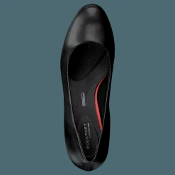 Rockport Total Motion 60Mm Heel Black Burn Calf