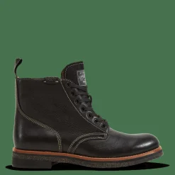 Polo Ralph Lauren Tumbled Leather Boot Black